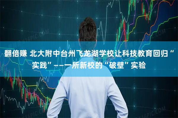 翻倍赚 北大附中台州飞龙湖学校让科技教育回归“实践”——一所新校的“破壁”实验